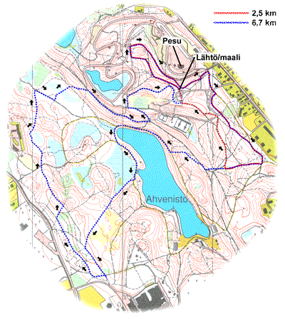 Tarkempi reittikartta