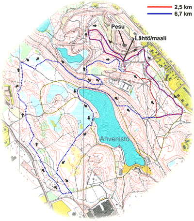 Tarkempi reittikartta